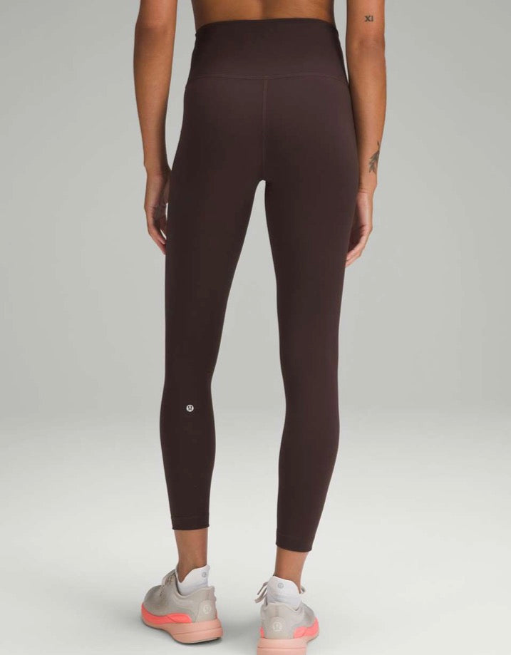 Lululemon brown ‘wunder train’ tight, size 8 (25”)