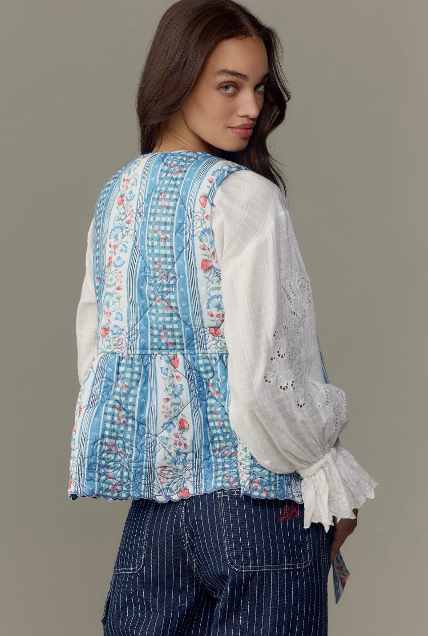 Anthropolgie Catrin Gilet vest by London-based label Damson Madder, size 8