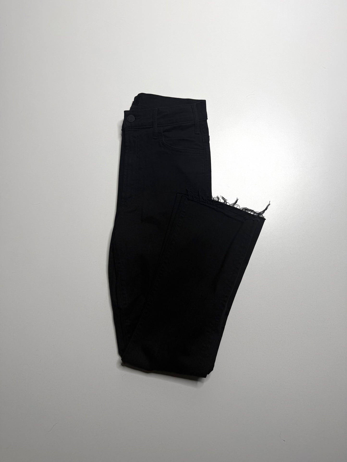 Mother not guilt (black) ‘hustler ankle fray’ jeans, size 27