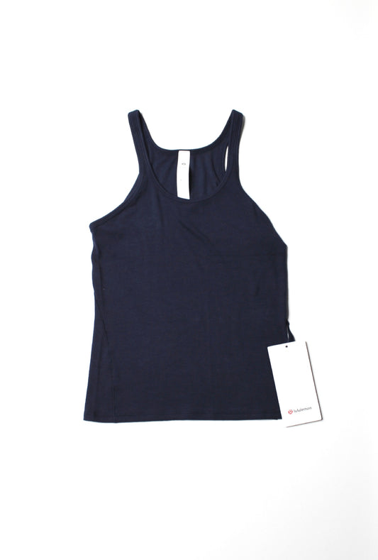 Lululemon navy ‘hold tight’ thin strap tank, size 4 *new with tags