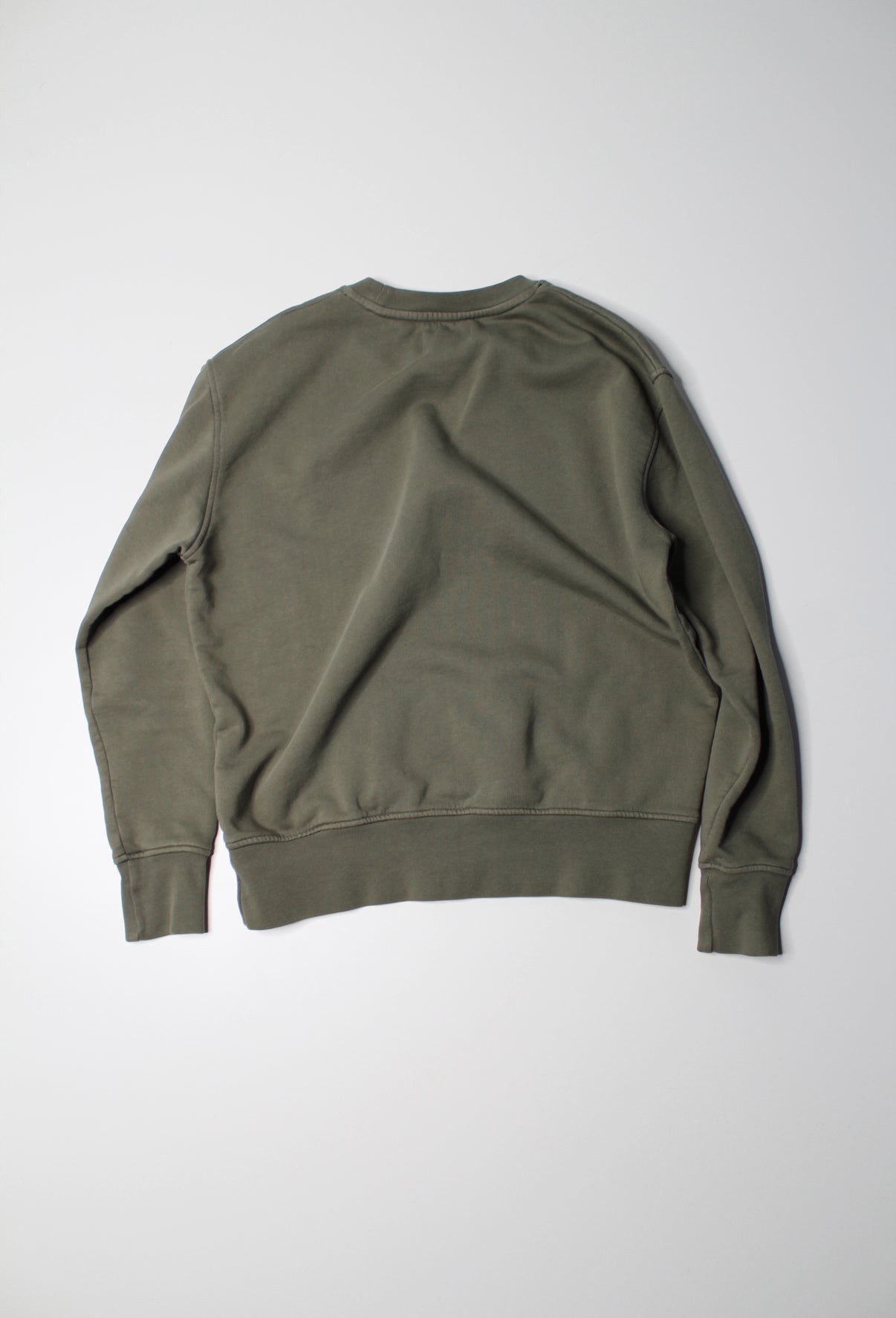 Colorful Standard olive crew neck sweatshirt, size xs (relaxed fit)