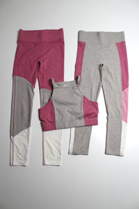 WE OVER ME leggings, crop leggings + tank/bra SET, size small (3 pieces)