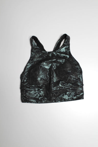 Lululemon green foil wunder train high rise short + bra SET, size 4 (price reduced: was $70)