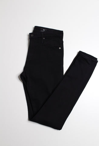 AG Jeans black Farrah high rise skinny jeans, size 25 R