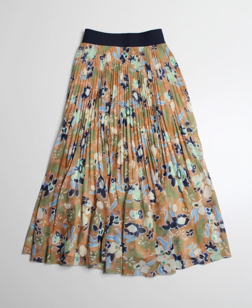 Aritzia wilfred molten camel soft blush fusion terre twirl skirt, size xs (price reduced: was $78)