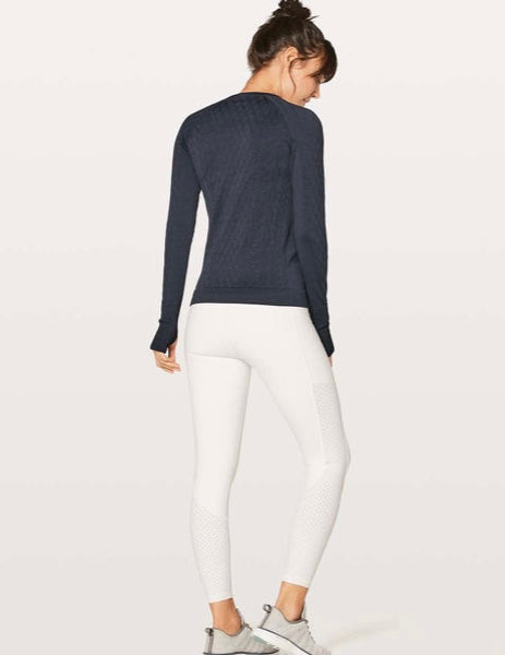 Lululemon midnight navy restless pullover long sleeve, no size. Fits like xs (fits 2/4) (price reduced: was $48)