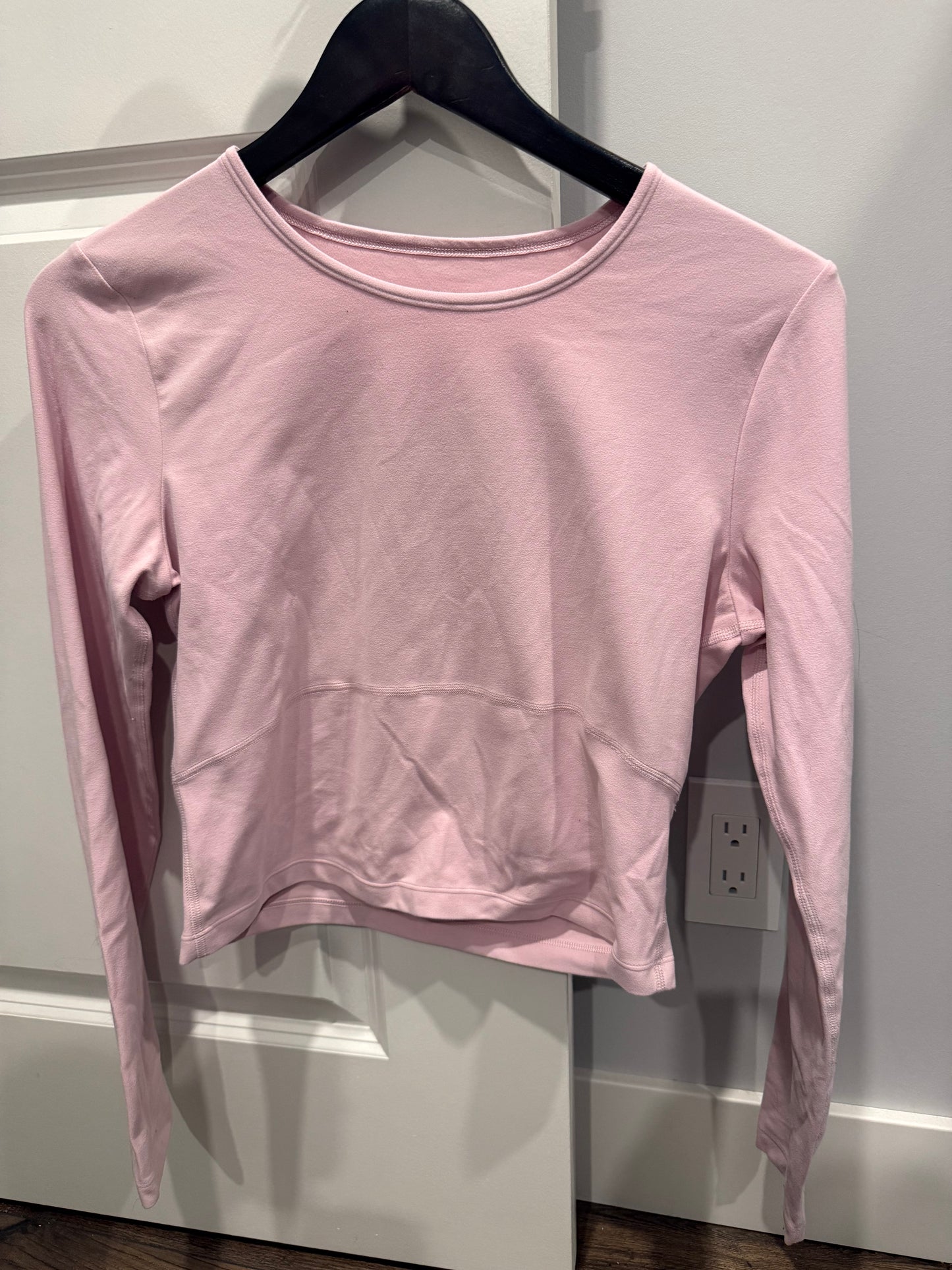 Aritzia TNA Golden cupid pink butter bound long sleeve, size large