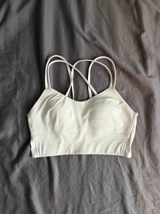 Lululemon bone ‘like a cloud’ bra. No size. Fits like 6 (or size small) *long line