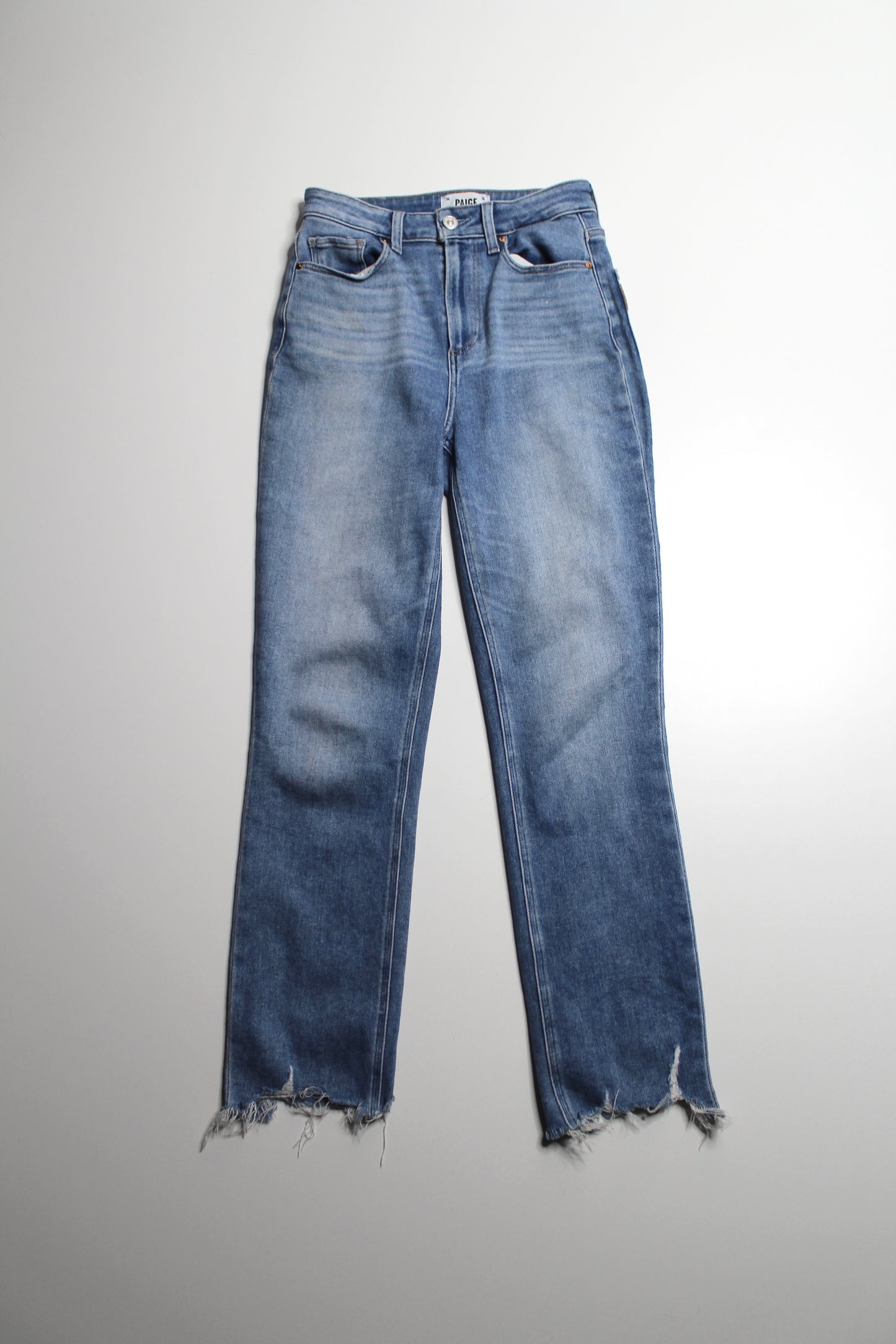 Paige ‘accent’ high-rise straight leg jeans, size 26