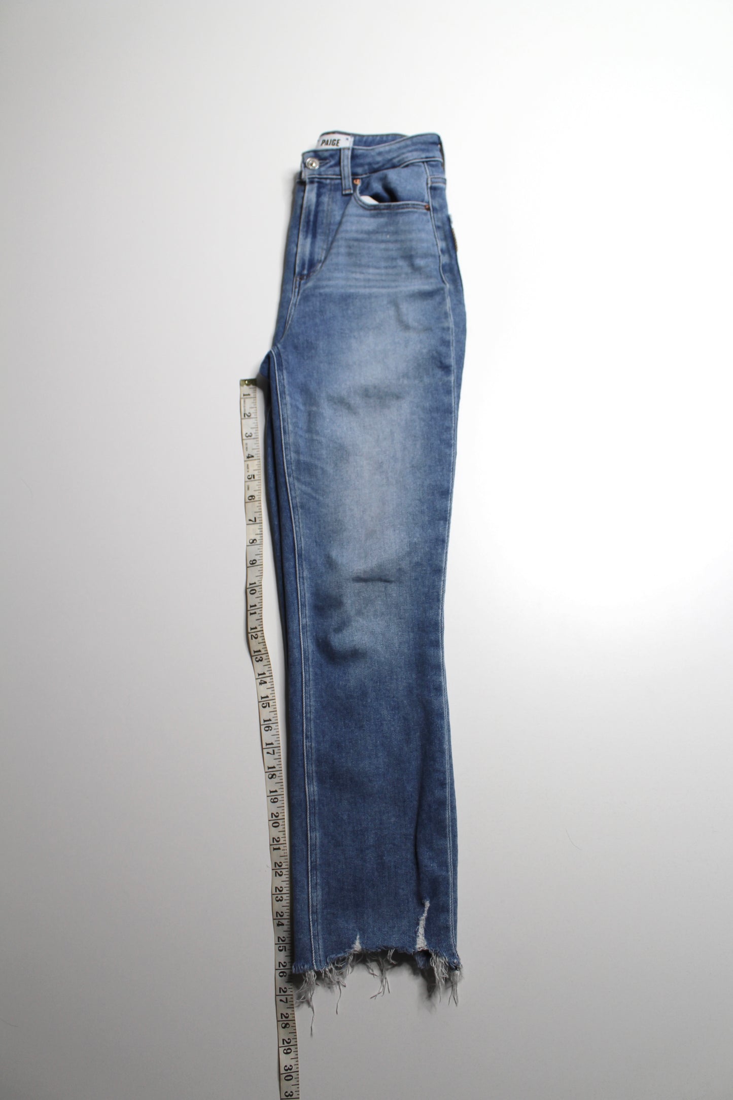 Paige ‘accent’ high-rise straight leg jeans, size 26