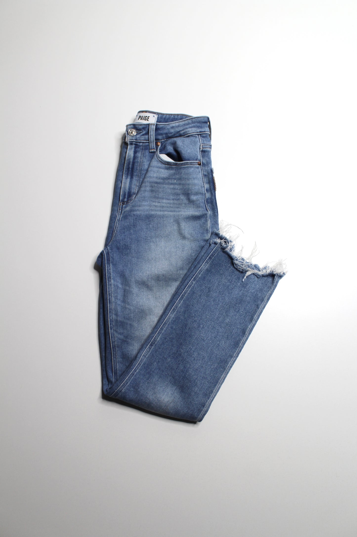 Paige ‘accent’ high-rise straight leg jeans, size 26