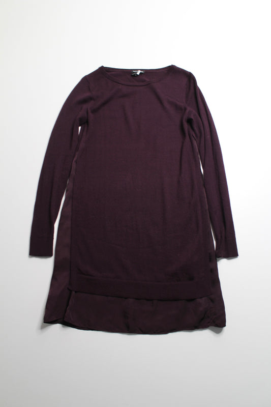 Club Monaco plum merino wool sweater dress, size xs (relaxed fit) (additional 20% off)