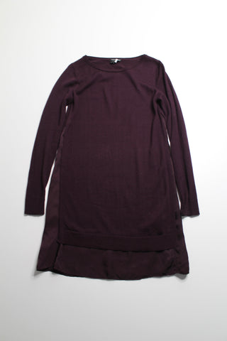 Club Monaco plum merino wool sweater dress, size xs (relaxed fit) (additional 50% off)