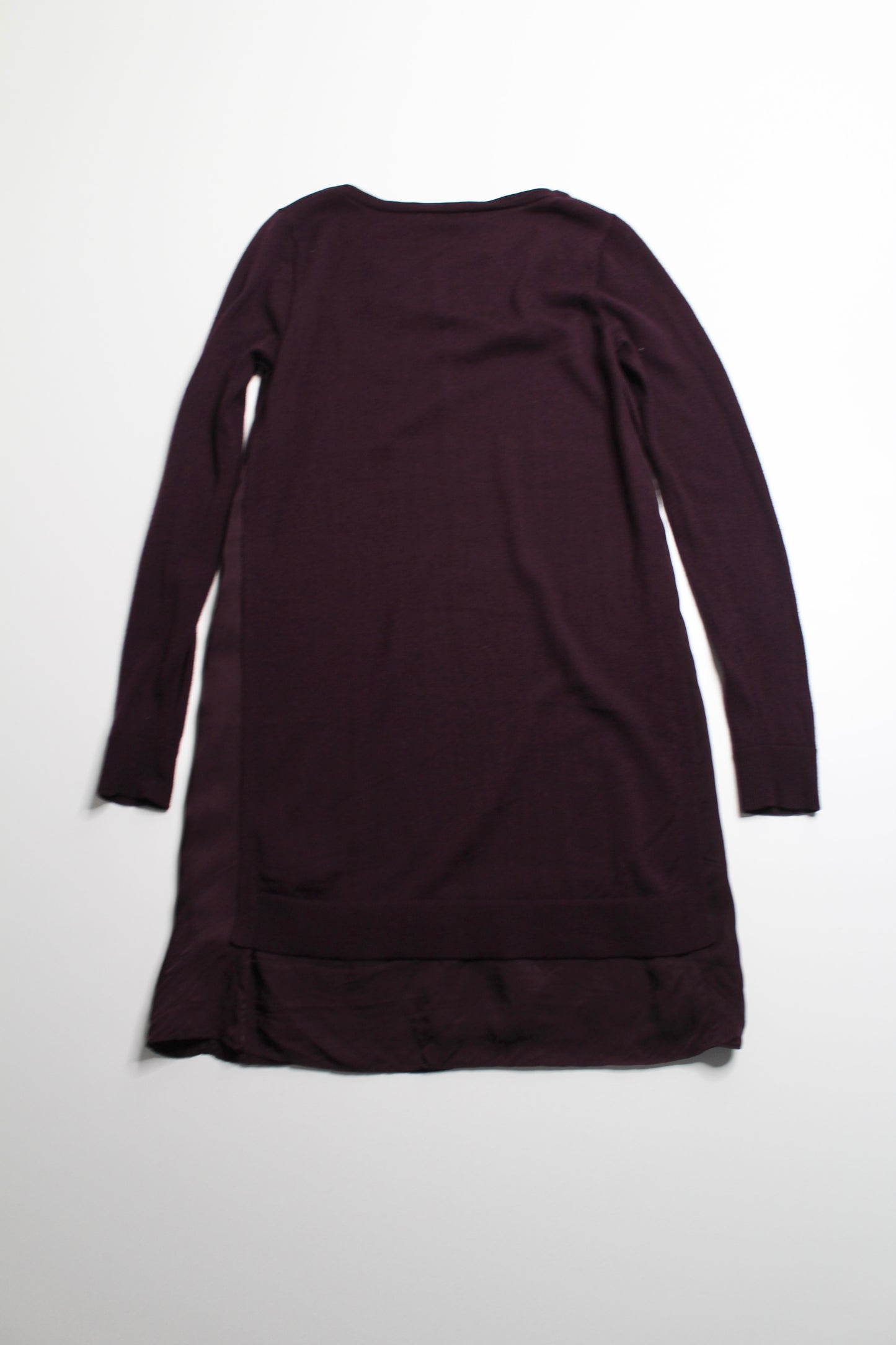 Club Monaco plum merino wool sweater dress, size xs (relaxed fit) (additional 30% off)