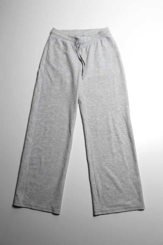 Aritzia TNA grey waffle wide leg lounge pant, size medium