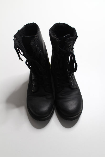 Roxy black lace up combat boots, size 9 (price reduced: was $40)