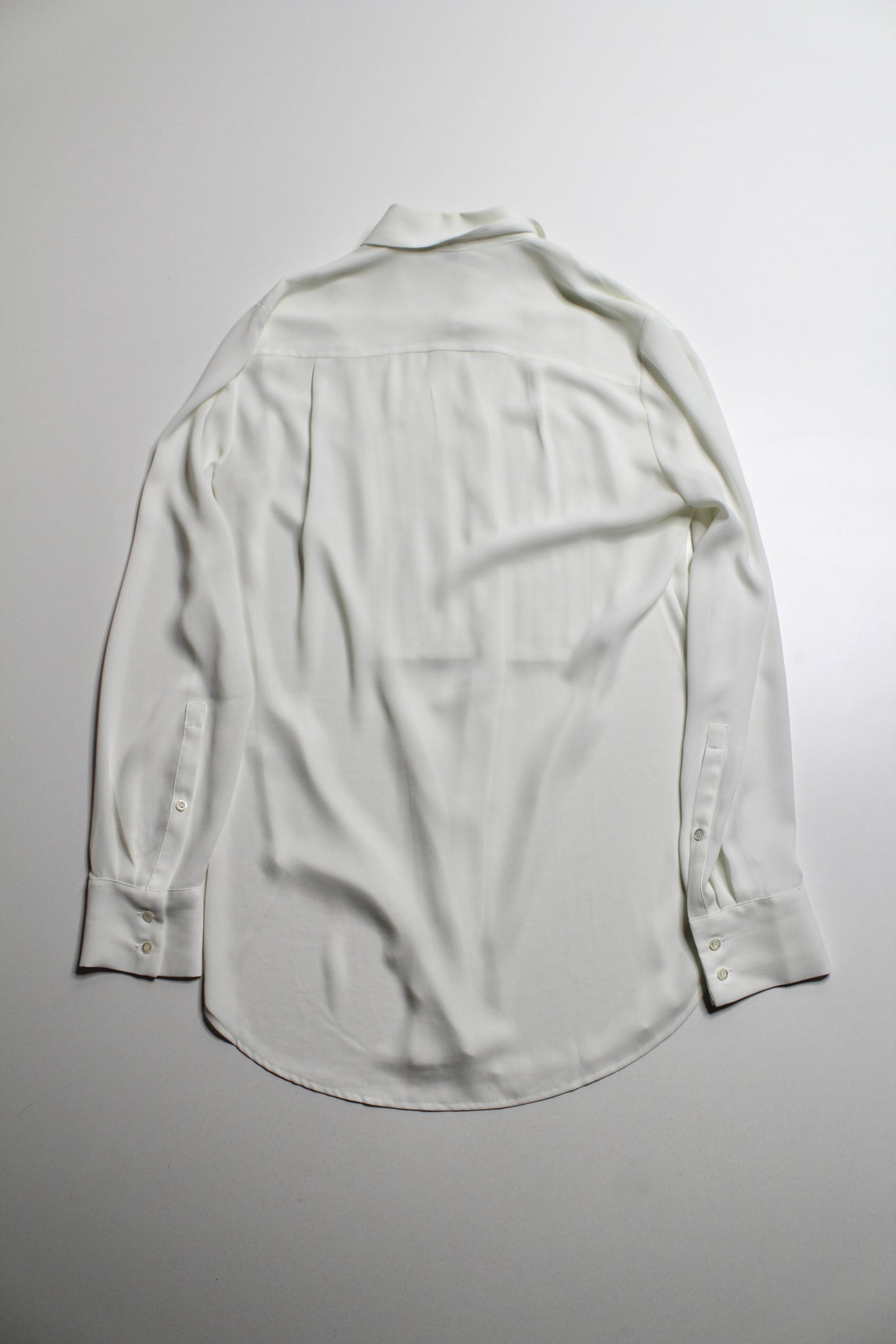 J.CREW cream lightweight button up blouse, size 2 (price reduced: was $48)