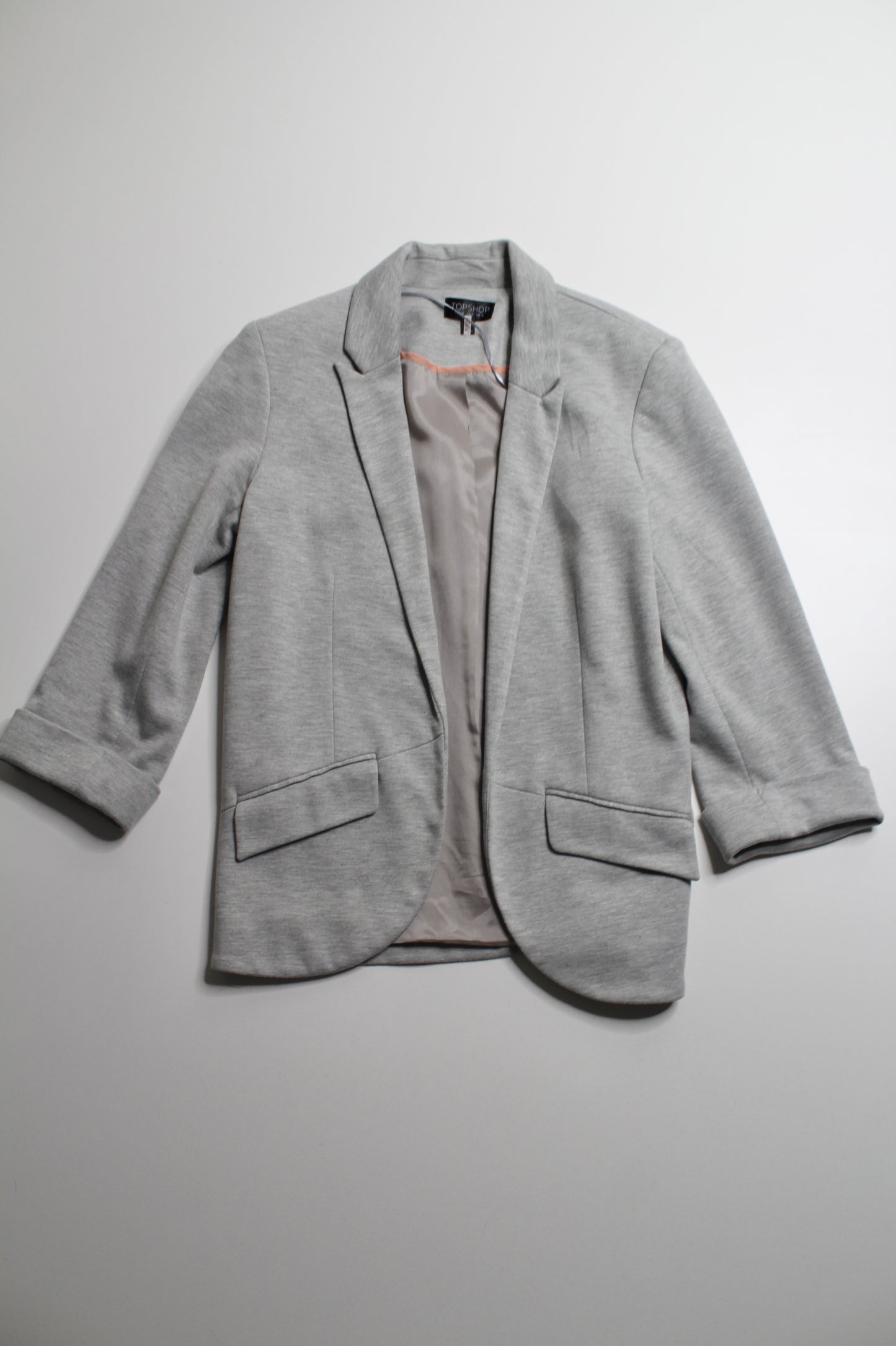 TOPSHOP grey stretch blazer, size 4