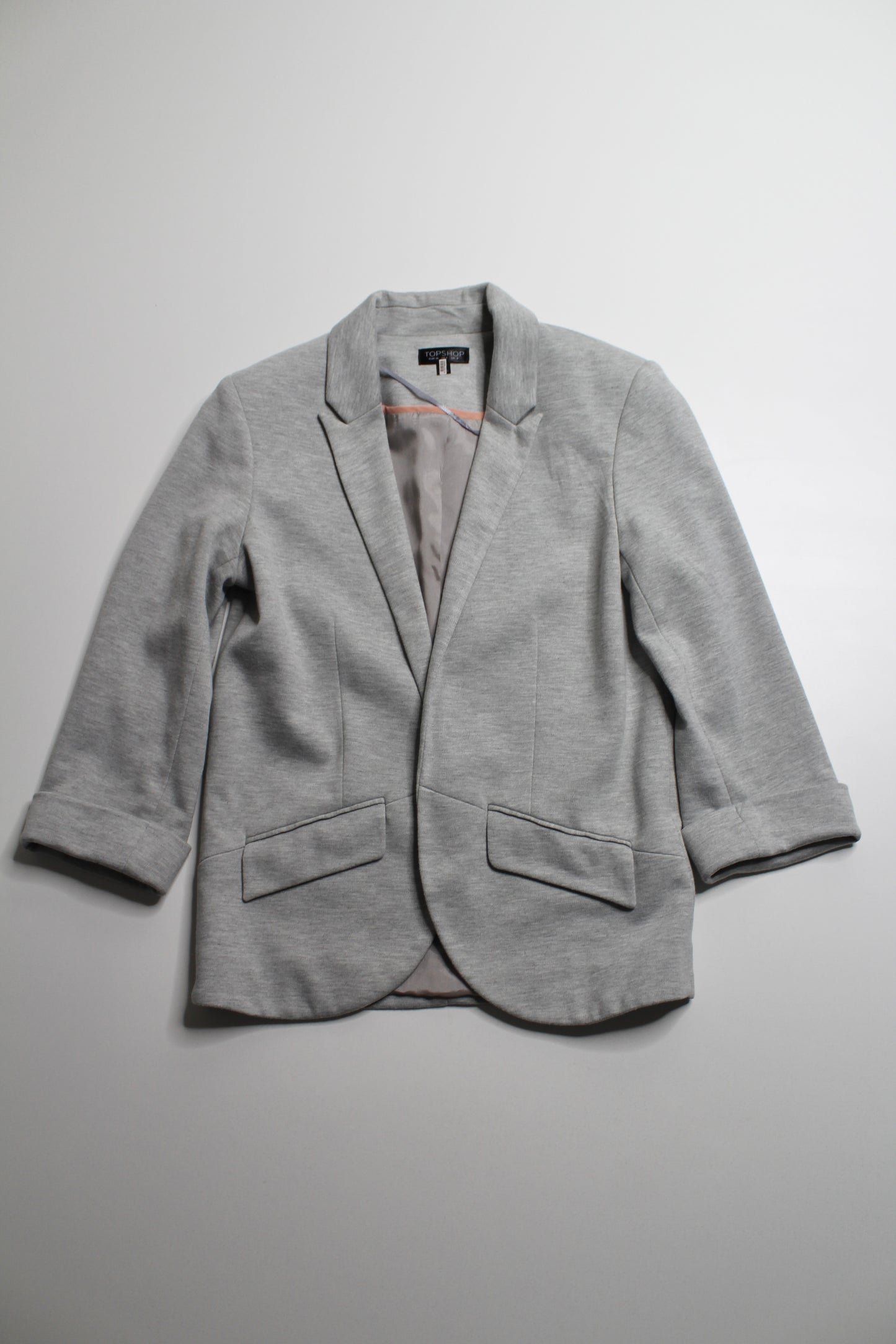 TOPSHOP grey stretch blazer, size 4