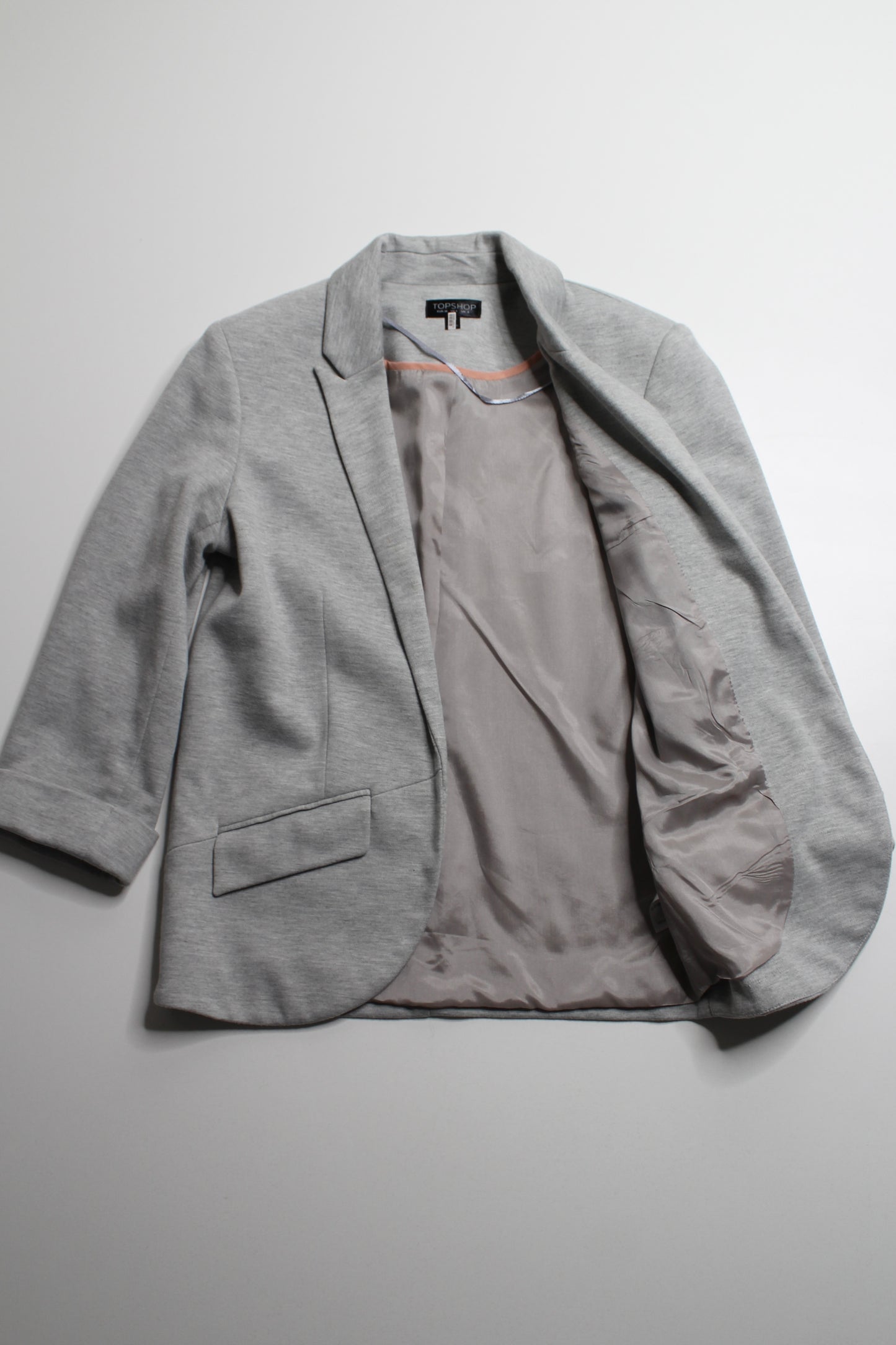 TOPSHOP grey stretch blazer, size 4