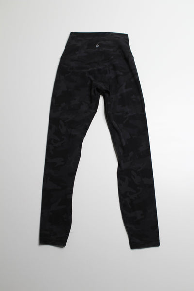 Lululemon 365 heritage black camo align legging, size 4 (25”)