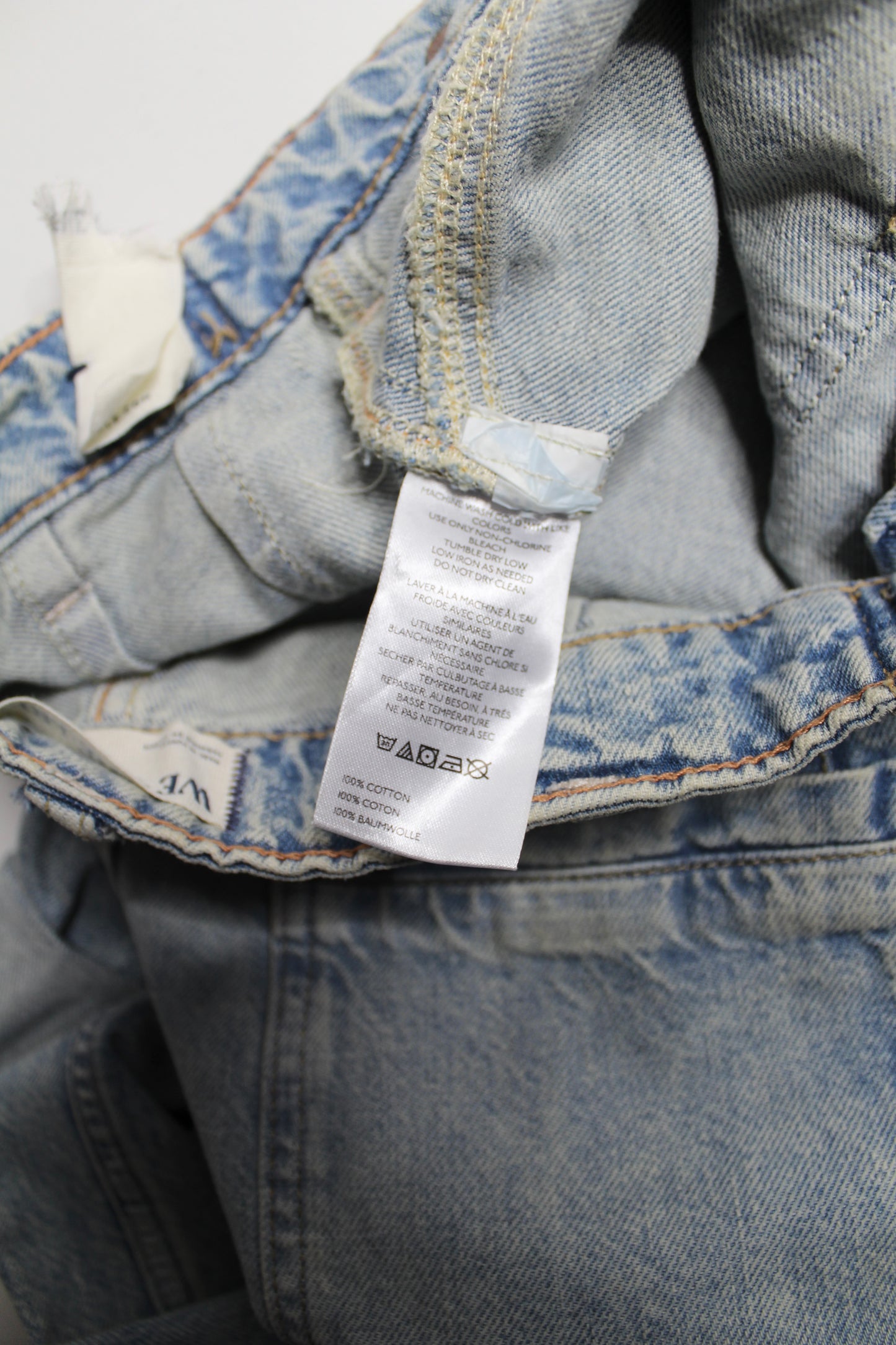 Free People We The Free la la land 'palmer' cuffed wide leg jeans, size 24 (relaxed fit)