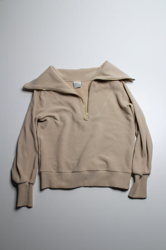 Varley vine 1/2 zip ottoman sweater, size xxs (oversized fit)