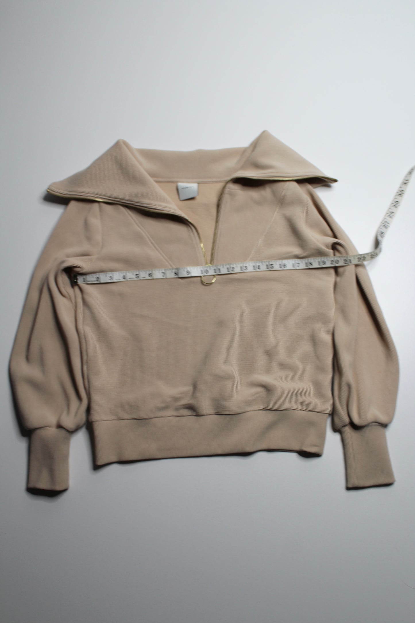 Varley vine 1/2 zip ottoman sweater, size xxs (oversized fit)