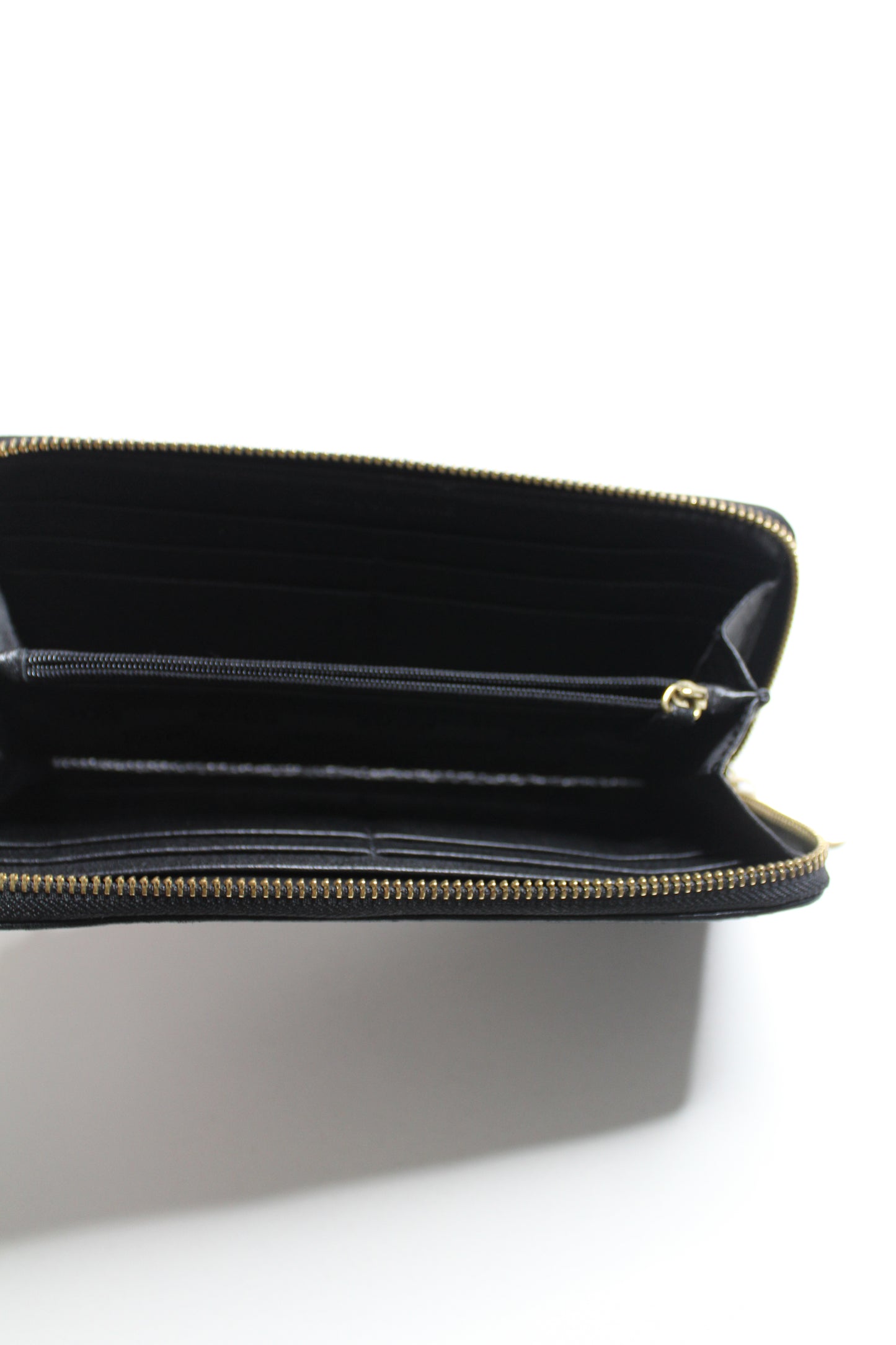 Michael Kors black zip around wallet