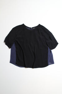 Aritzia babaton short sleeve open back blouse, size large (price reduced: was $30)