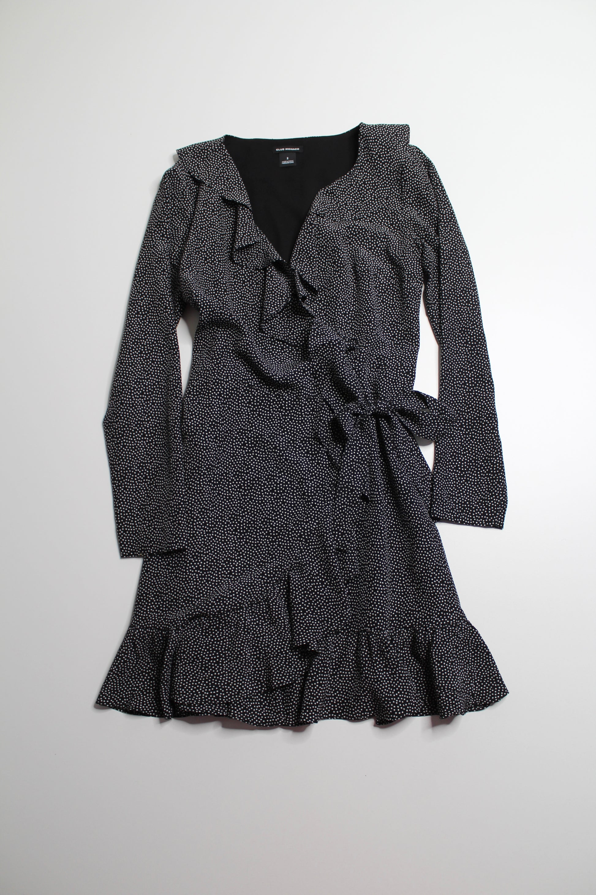 club monaco wrap dress Club Monaco Geovanna Flutter-Sleeve Wrap Dress