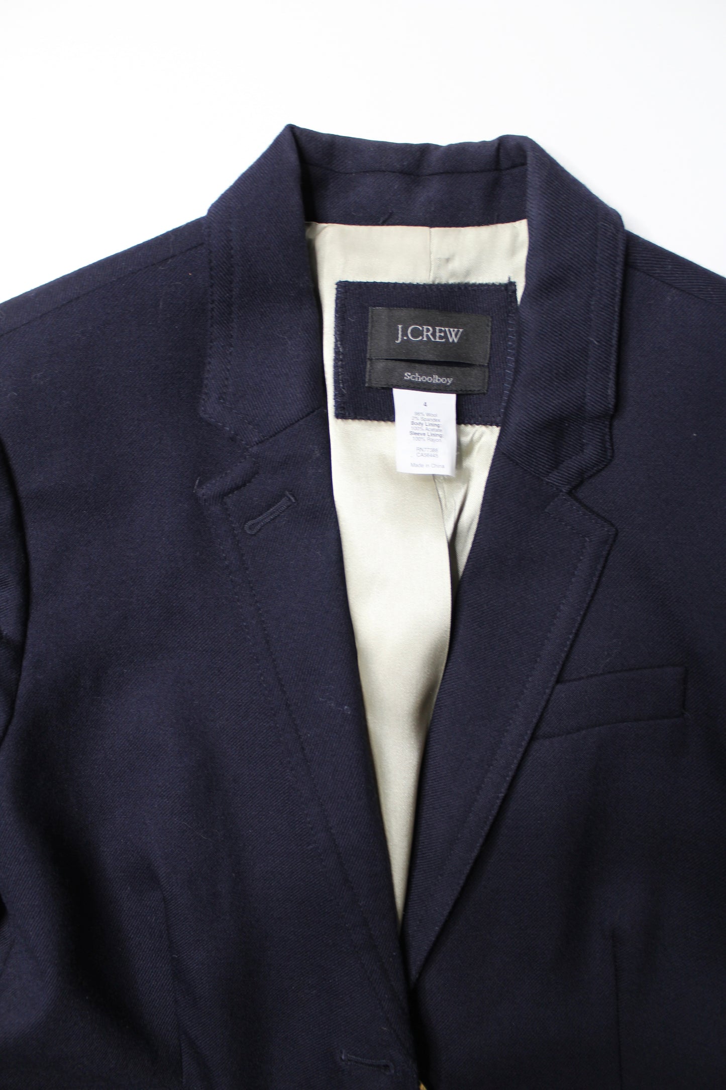 J.CREW navy 'schoolboy' blazer, size 4 (additional 20% off)