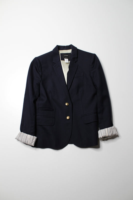 J.CREW navy 'schoolboy' blazer, size 4 (additional 20% off)