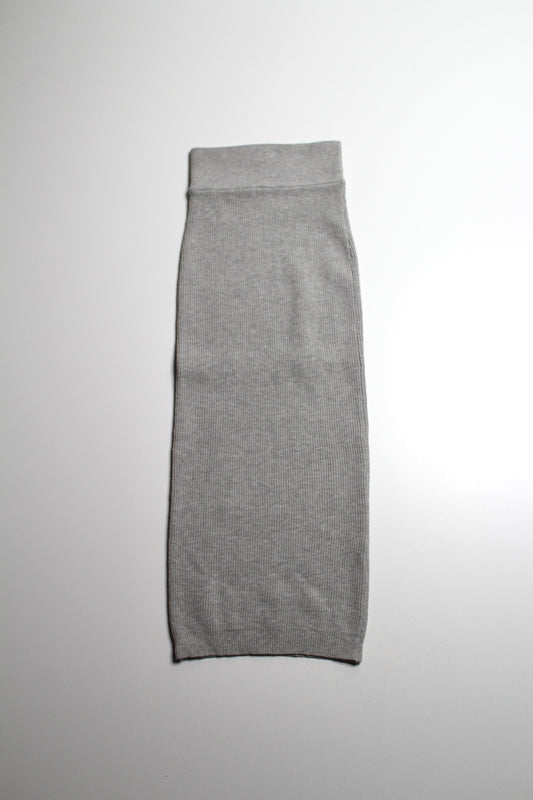 Aritzia grey ribbed tube skirt, size xs