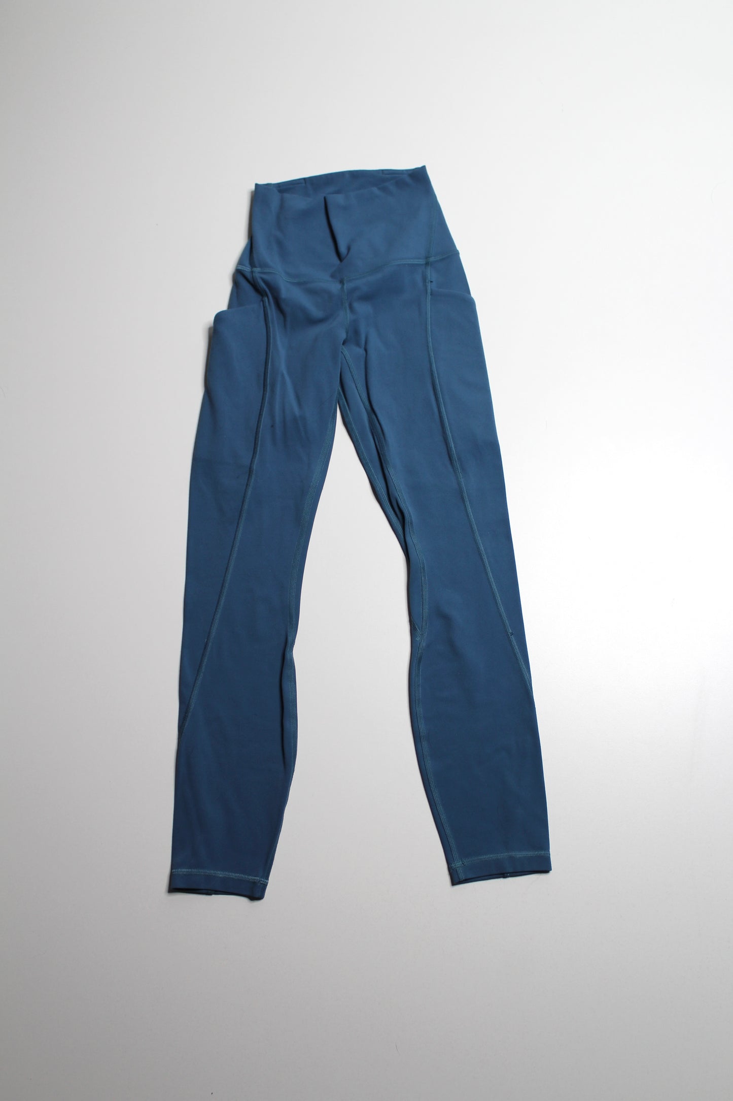 Lululemon teal high rise side pocket leggings, size 0 (additional 50% off)