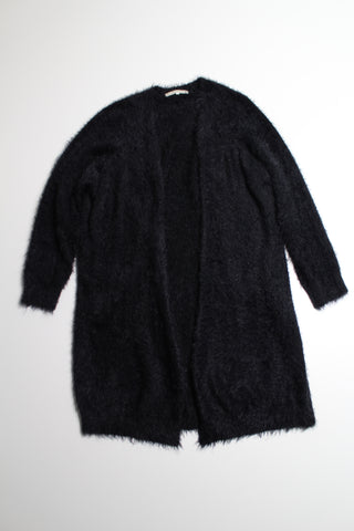 Monk & Lou black fuzzy cardigan, size small (loose draped fit) (additional 50% off)