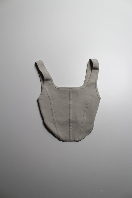 Aritzia Babaton cropped sculpt knit tank, size xxs