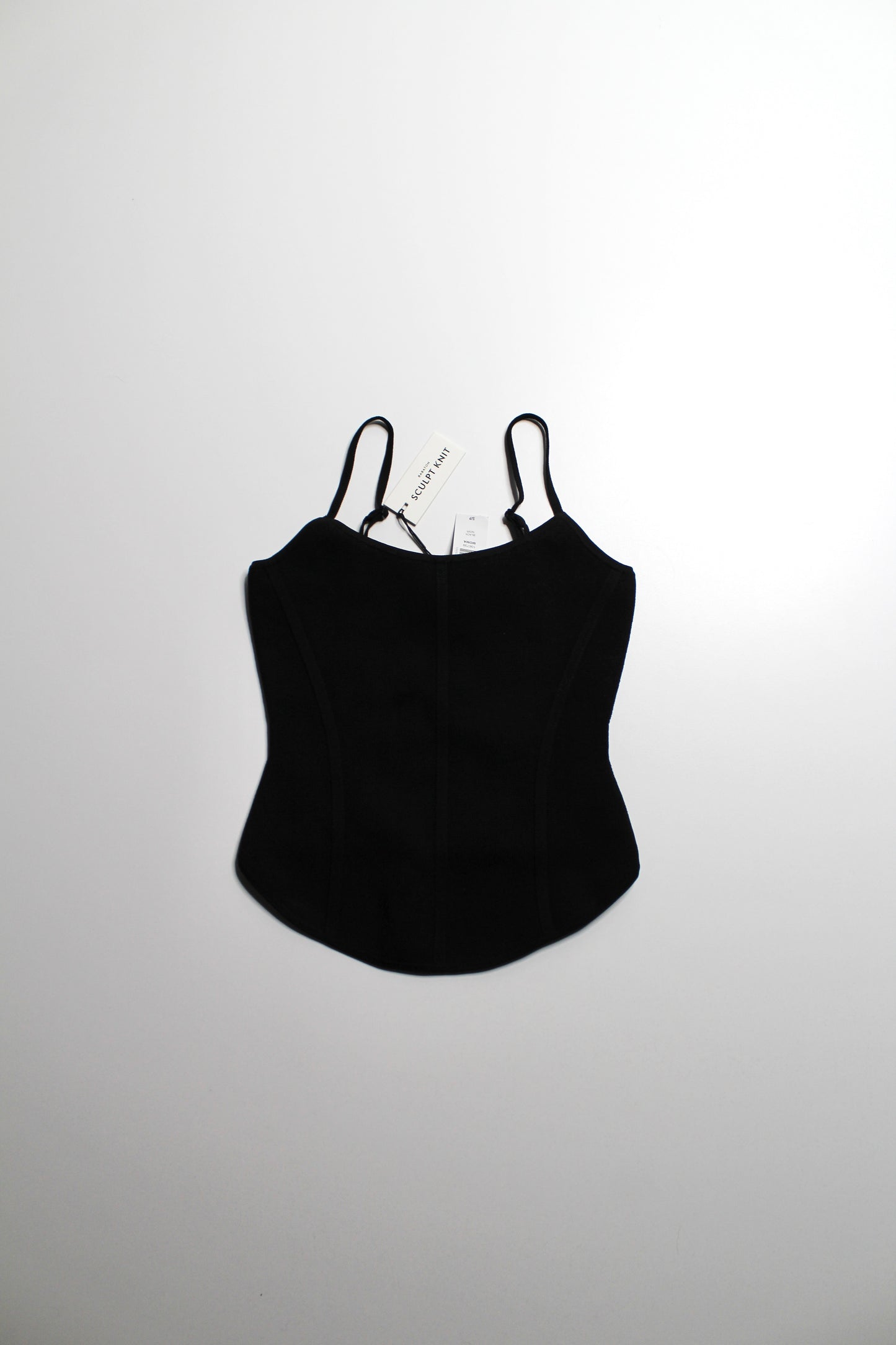 Aritzia  Babaton ‘moma’ black sculpt knit camisole, size small *new with tags