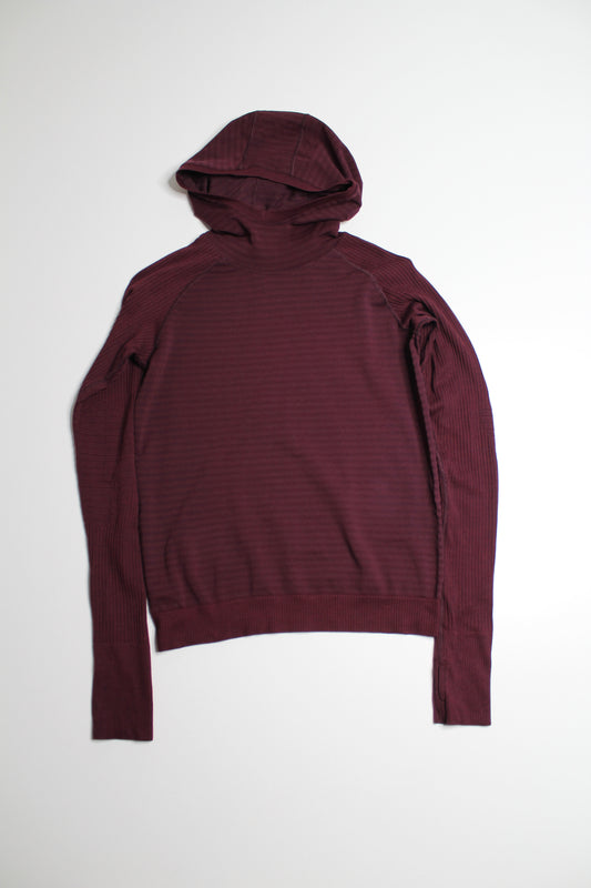 Lululemon dark adobe ‘keep the heat’ thermal hoodie, size 6 (price reduced: was $48)