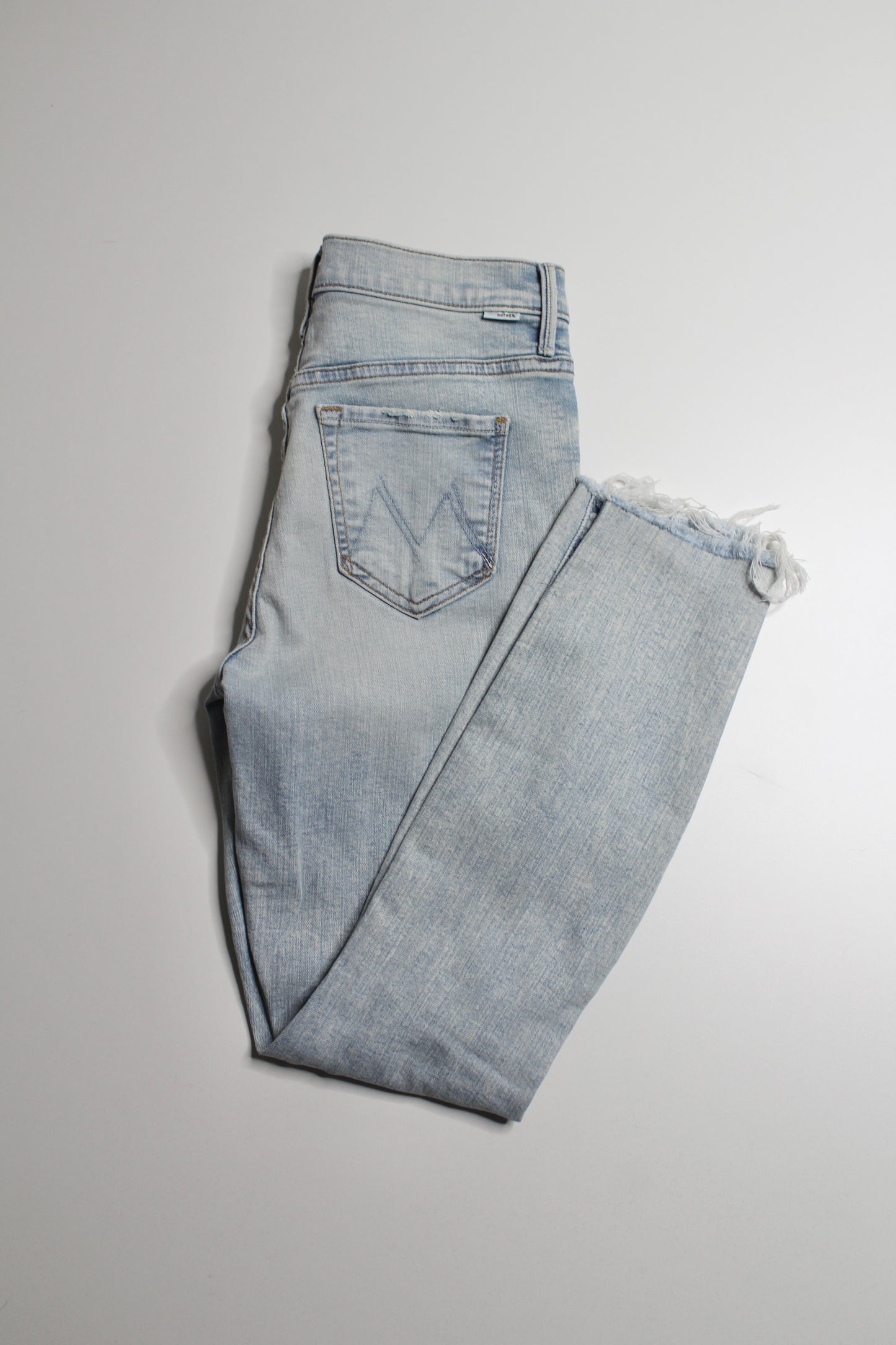 Mother the stunner ankle step fray jeans, size 25 (26") (price reduced: was $68)