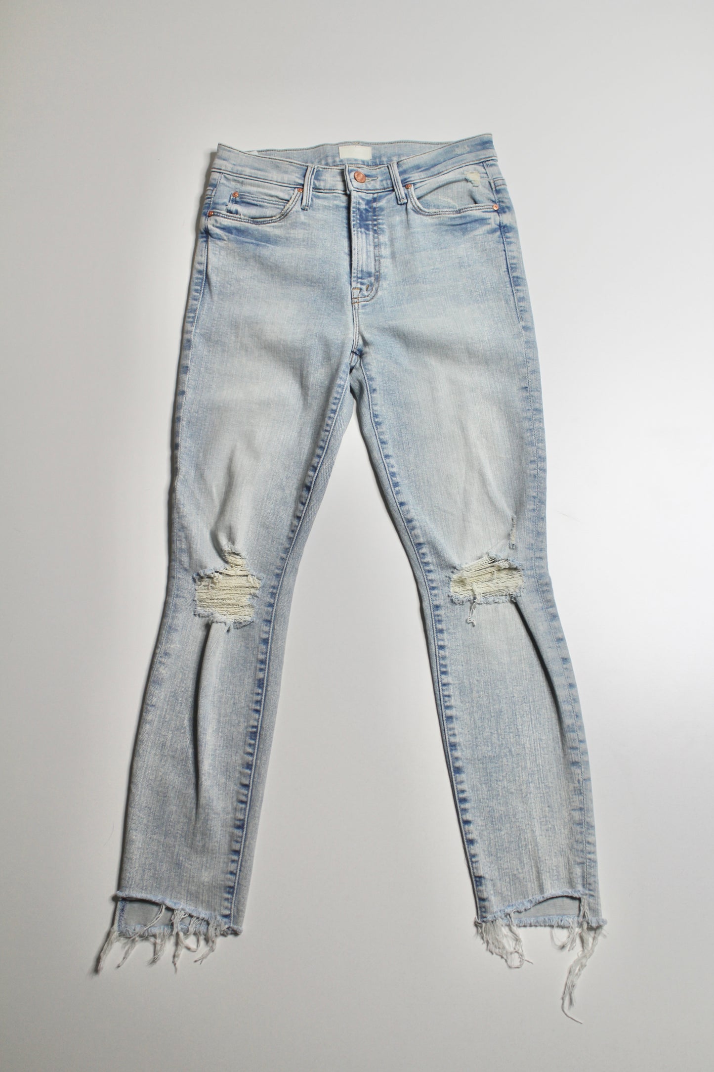 Mother the stunner ankle step fray jeans, size 25 (26") (price reduced: was $68)