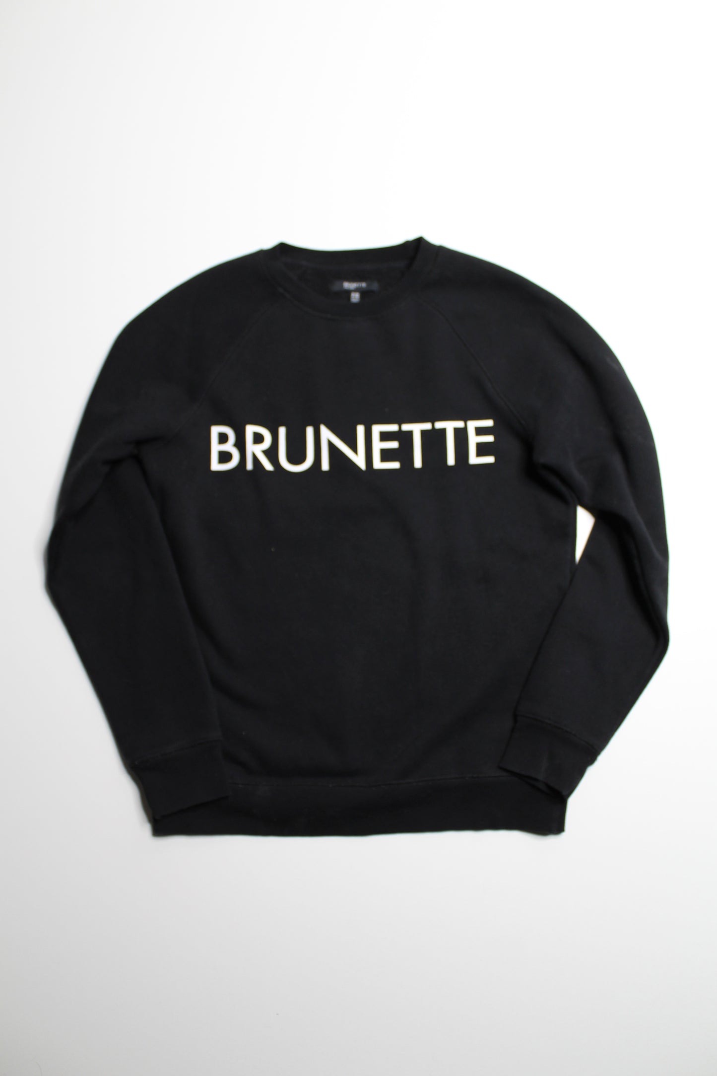 Brunette The Label black 'BRUNETTE' sweater, size s/m