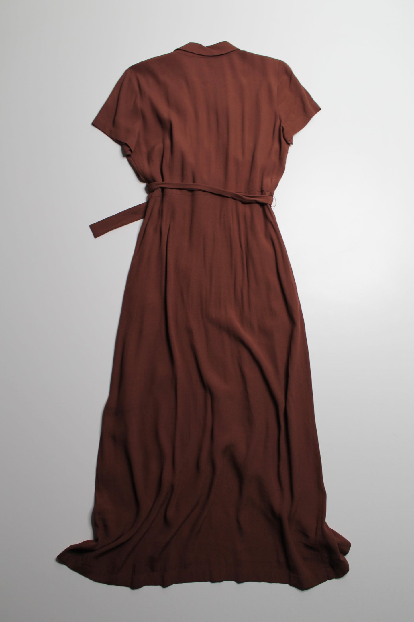 Aritzia Wilfred amaretto button front shirt dress, size small