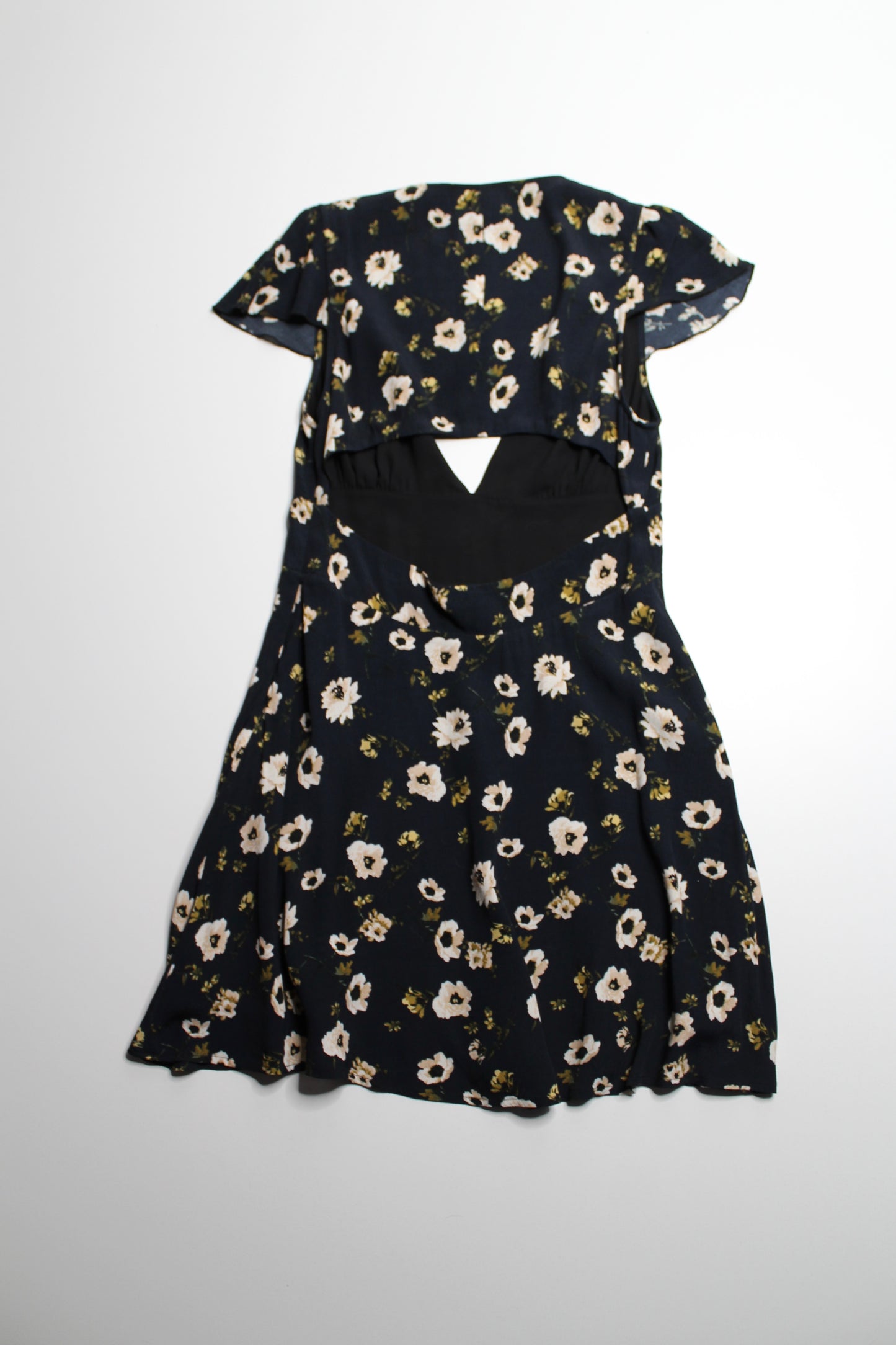 Aritzia Sunday Best floral open back dress, size 10