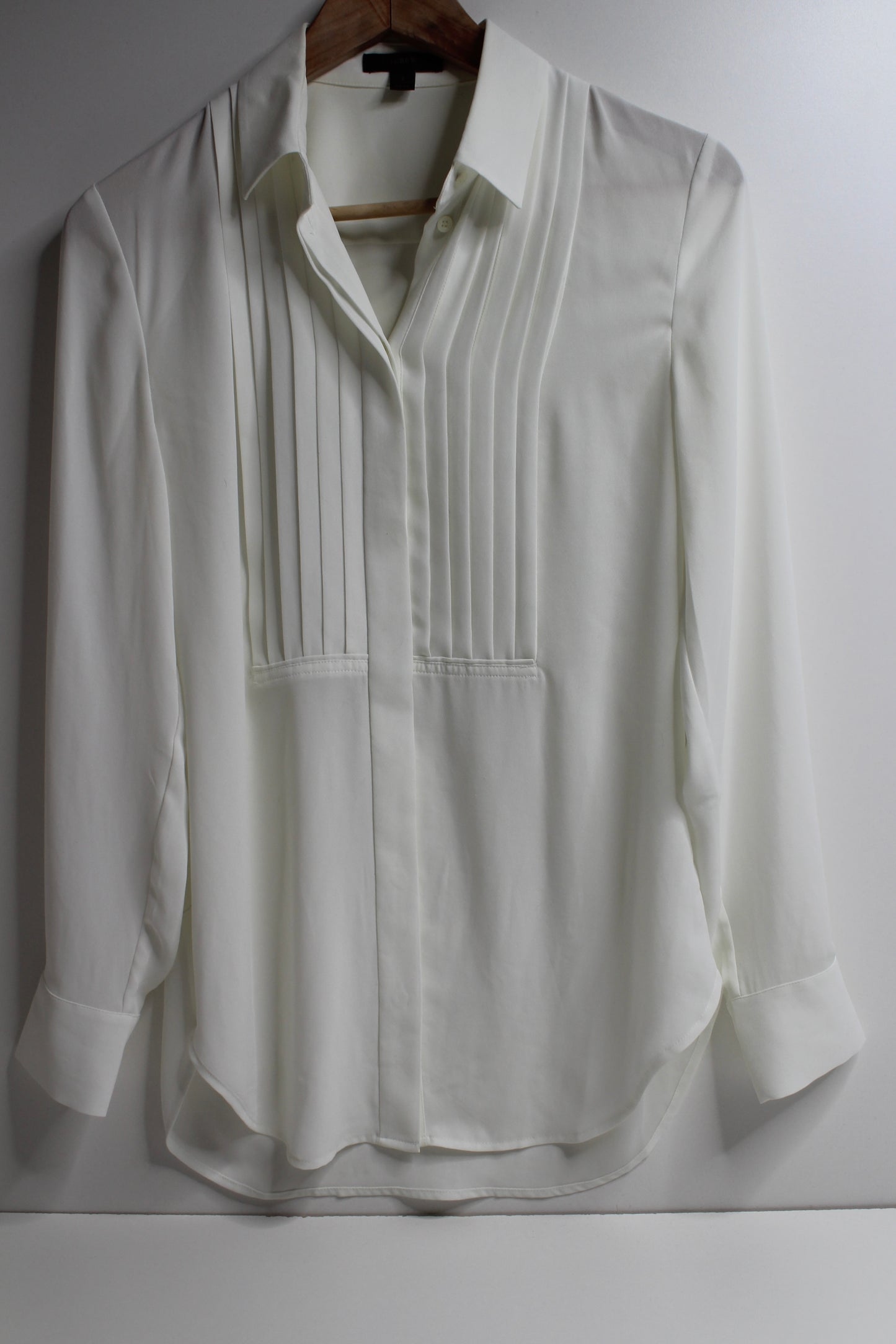 J.CREW cream lightweight button up blouse, size 2 (price reduced: was $48)