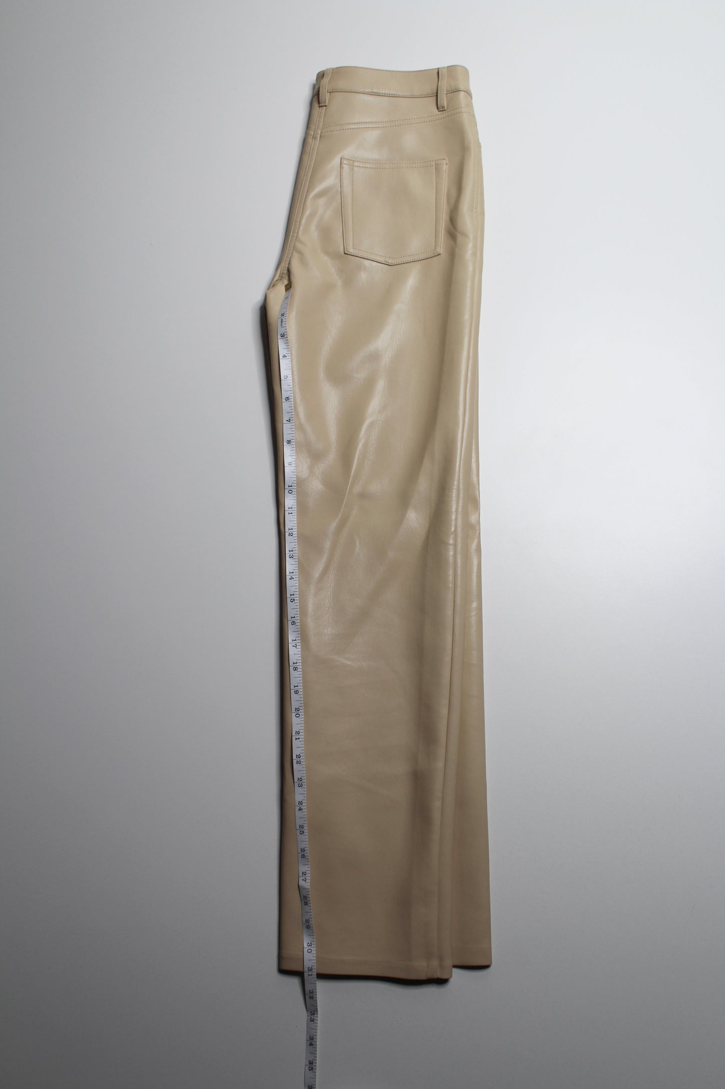 Aritzia Wilfred faux leather straight leg pant, size 6