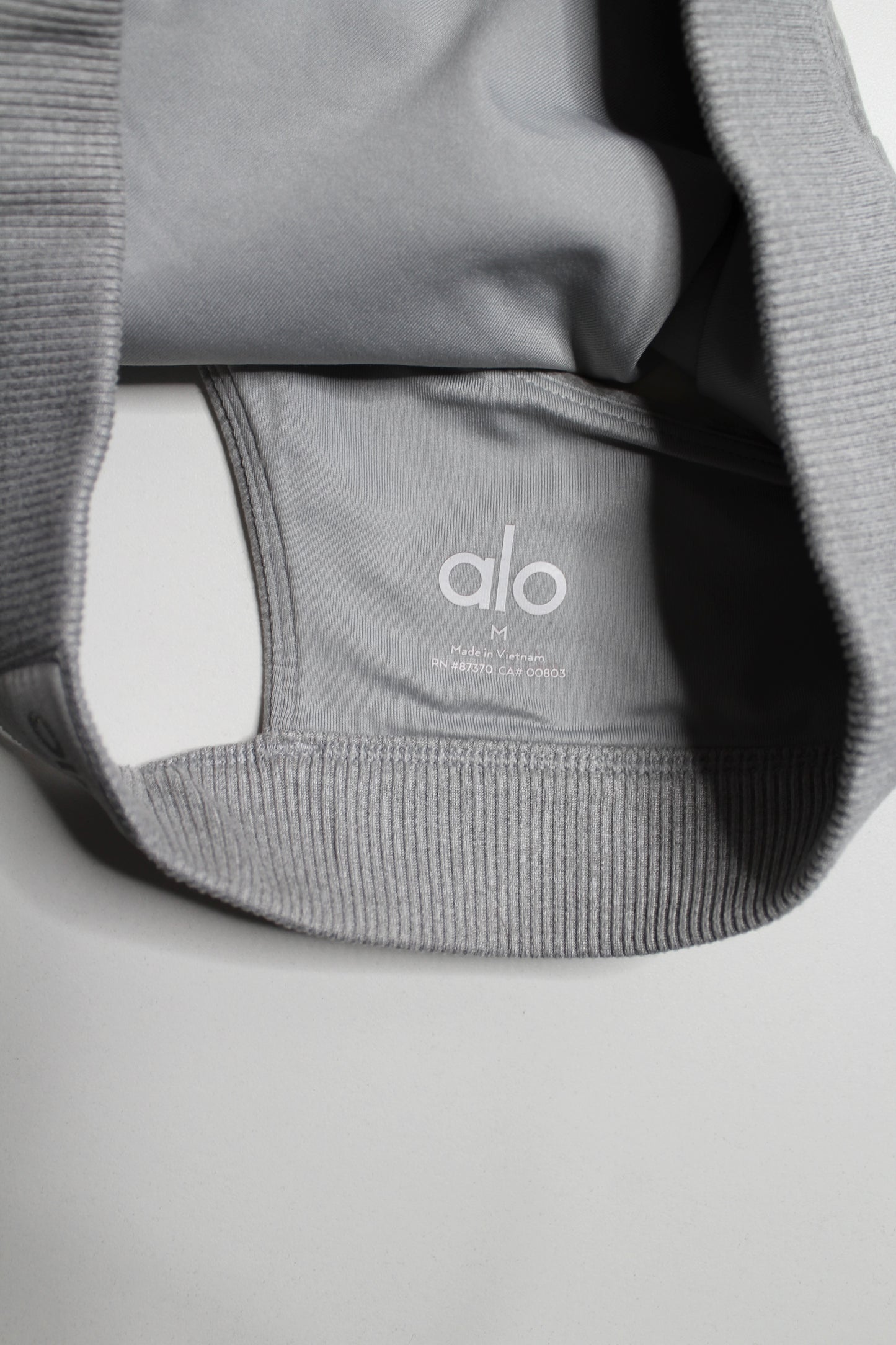 Alo Yoga grey bra, size medium