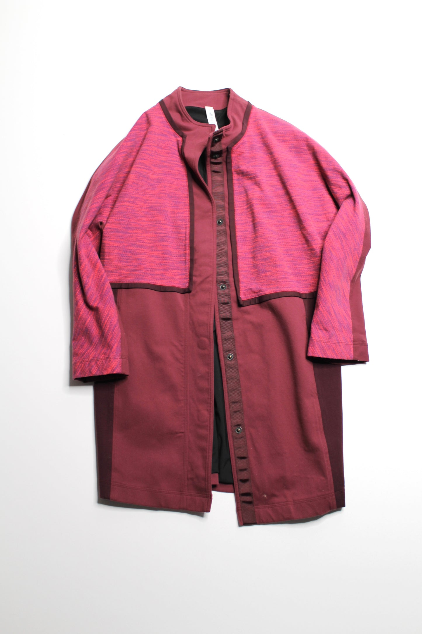 Lululemon bumble rust berry ‘cocoon car’ coat, size xs (oversized fit) (fits xs/small)