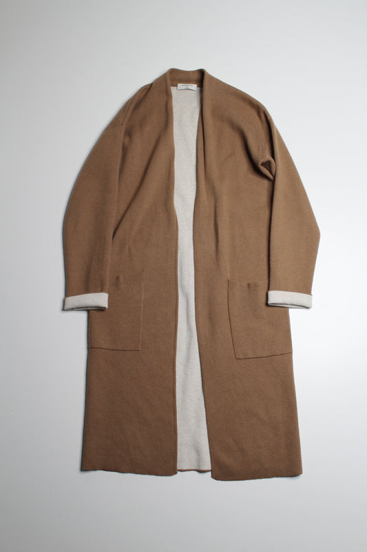 Aritzia babaton camel/birch lance cardigan, size xs (loose fit)