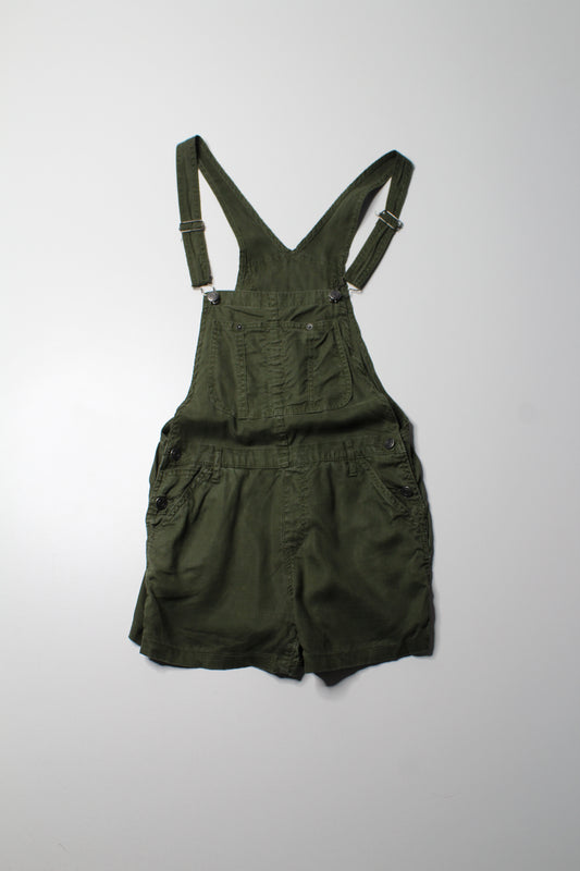 Aritzia dark olive shorts overalls, size xs (additional 50% off)